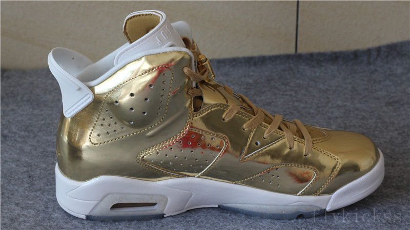 Top Quality Air Jordan 6 Pinnacle Metallic Gold